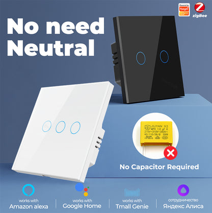 Tuya Zigbee Remote Control Touch Wall Light Switch