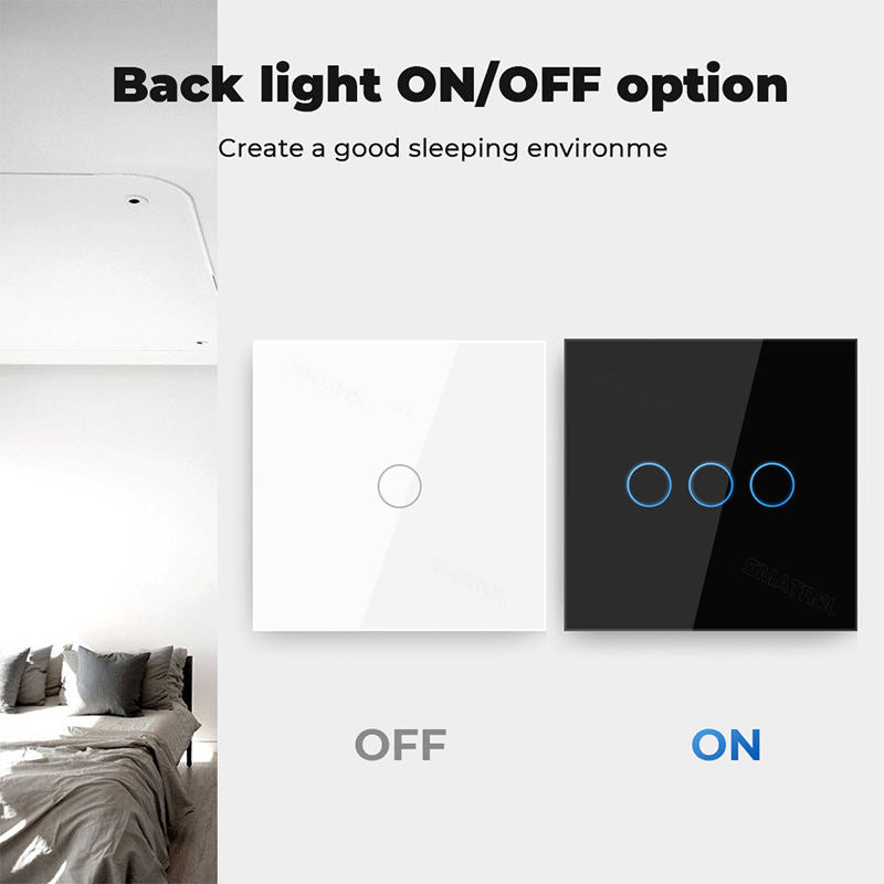 Tuya Zigbee Remote Control Touch Wall Light Switch