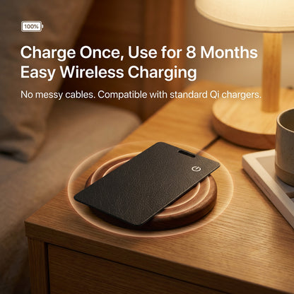 Premium Leather Texture Smart Card for iOS & Android