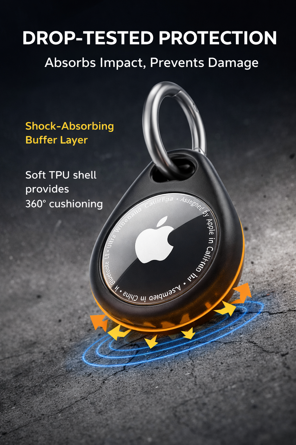 Smart Air Tag Water Drop Shape Case Holder