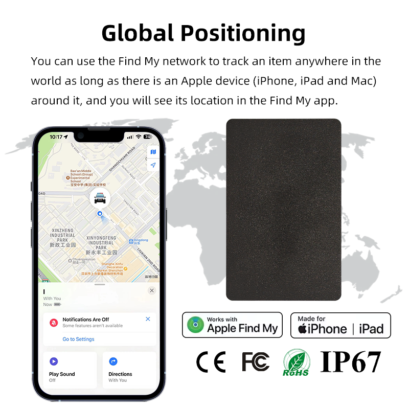 Ultra Thin Apple Find My Smart Card Tracker