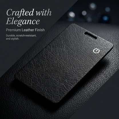 Premium Leather Texture Smart Card for iOS & Android