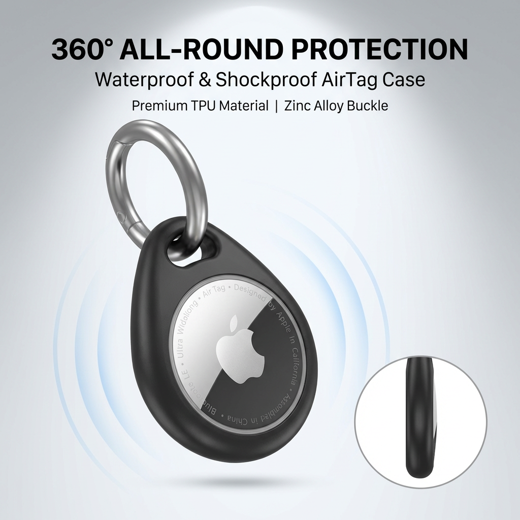 Smart Air Tag Water Drop Shape Case Holder