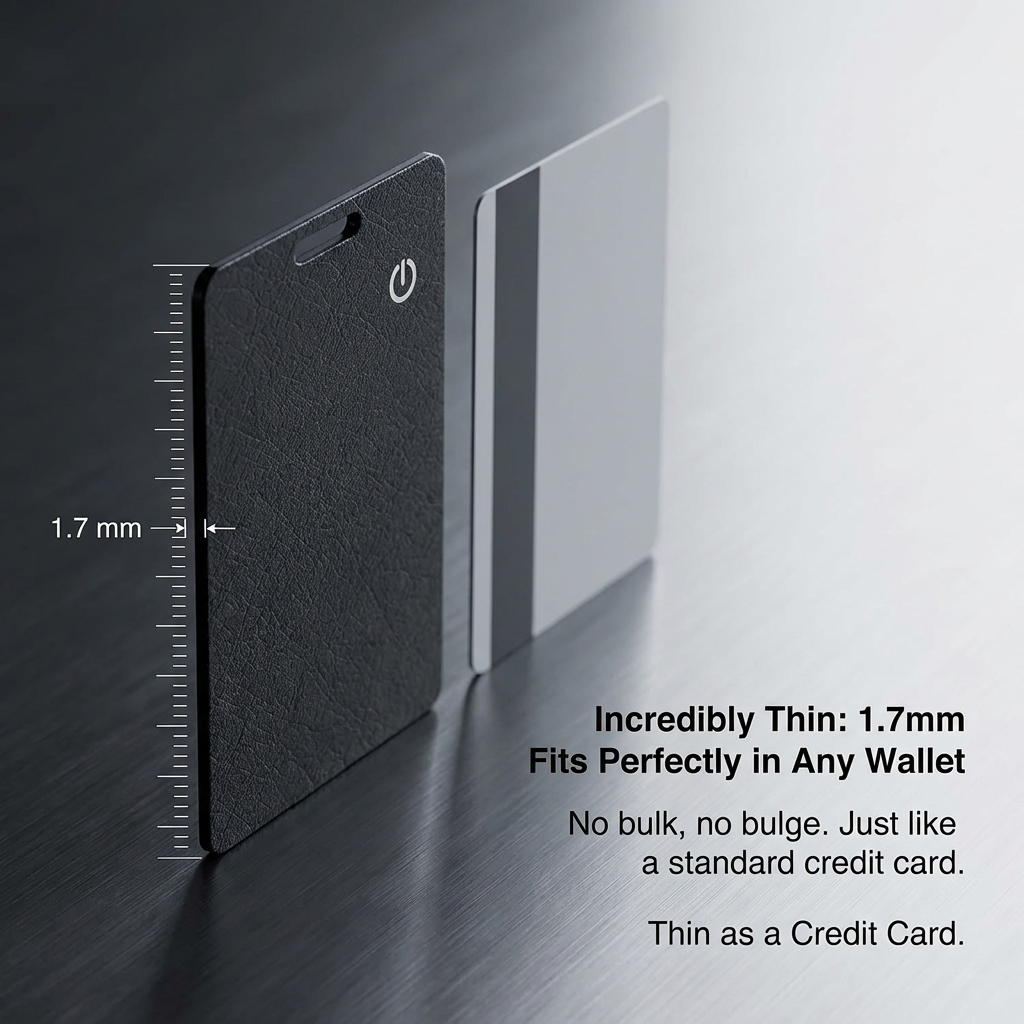 Premium Leather Texture Smart Card for iOS & Android