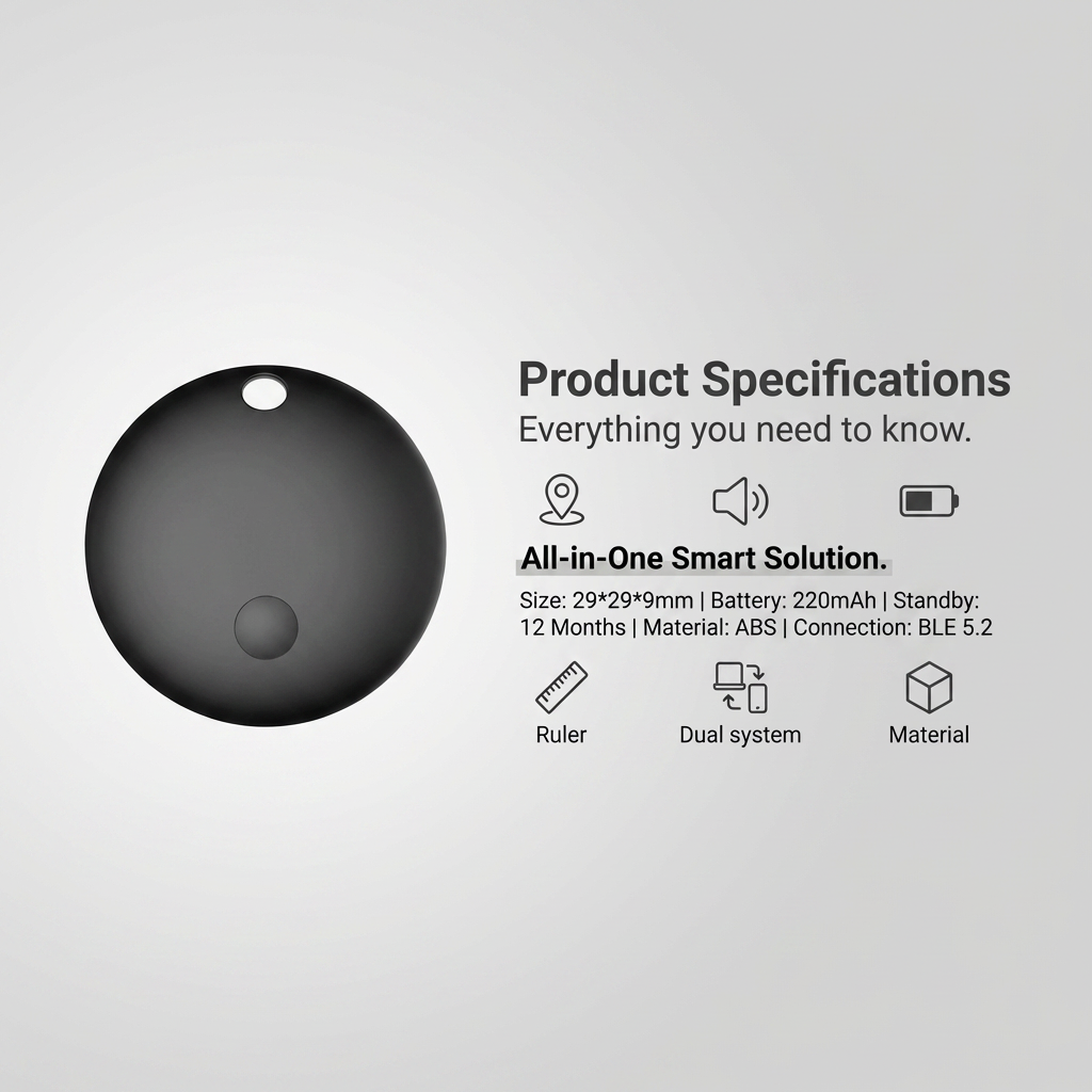 Apple iOS & Android Dual System Find My Smart Tag